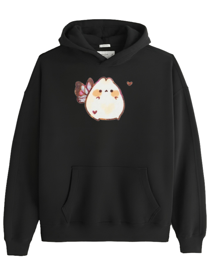 bunny Oversize Hoodie Black 18