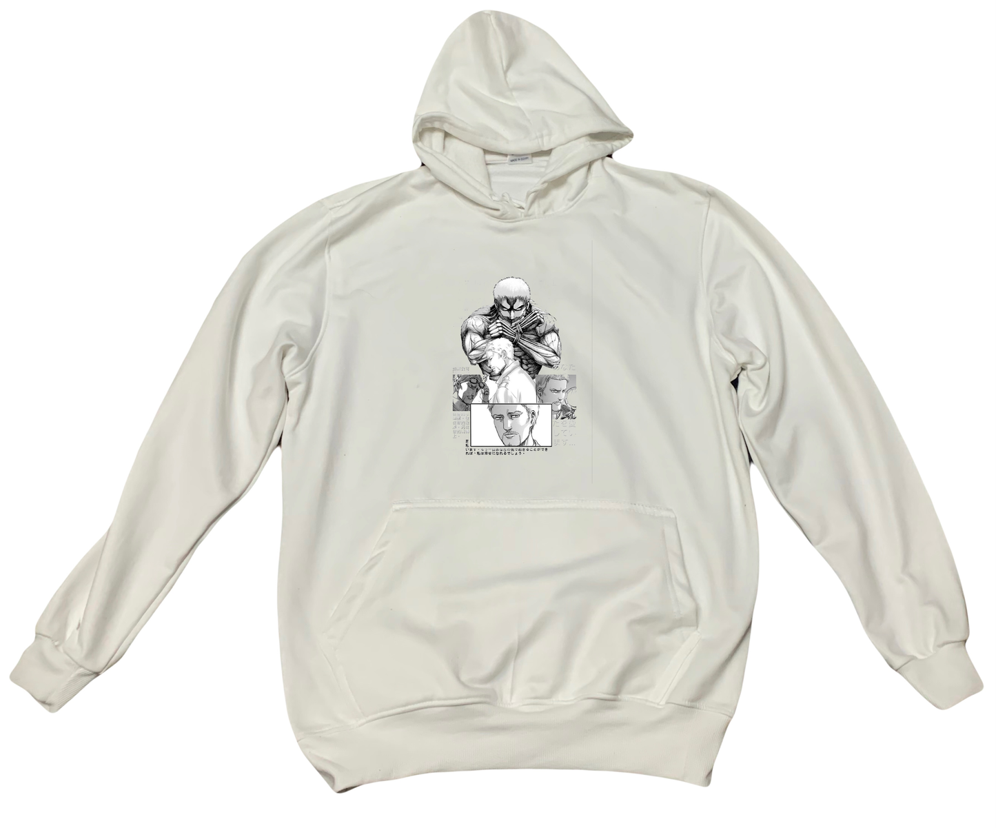 Anime Attack on titan shingeki no kyojin eren levi mikasa Aot White Oversize HOODIE 18