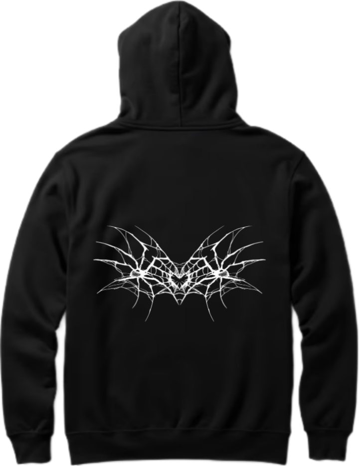 Goth Oversize Hoodie Black Back 18