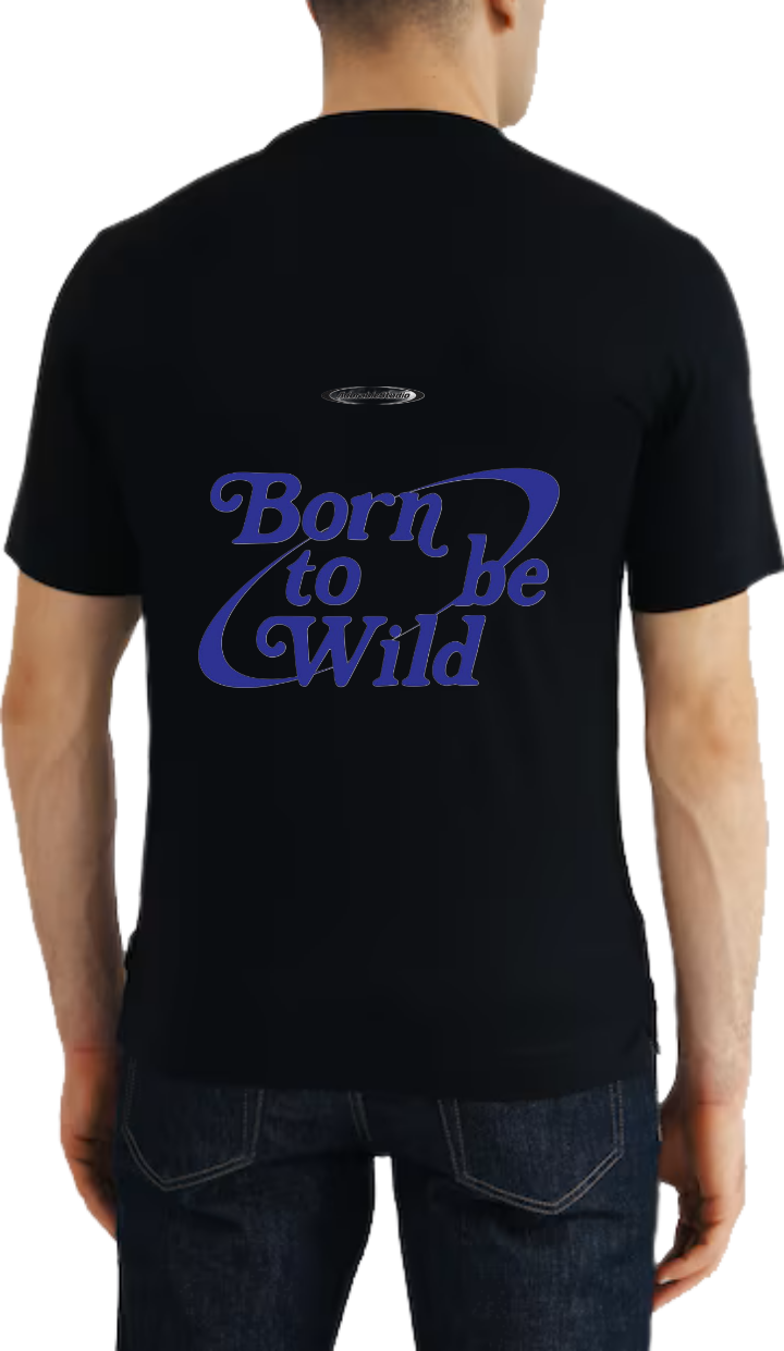 Borne to Wild t- shirt Over Size Black Back 74