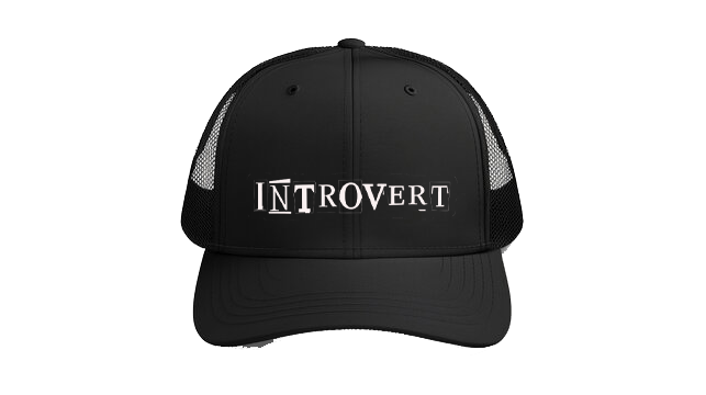 Baseball cap Black INTROVERT 18