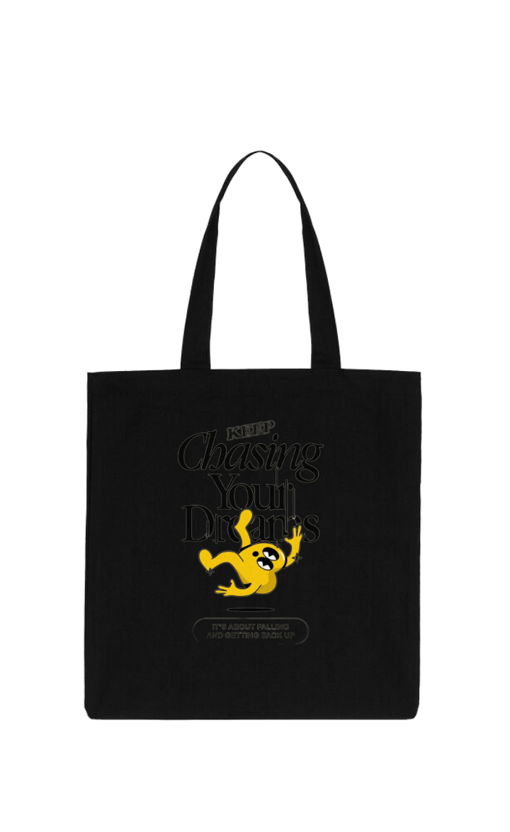 KEEP Chasing Your Dicants S Tote bag Black 205