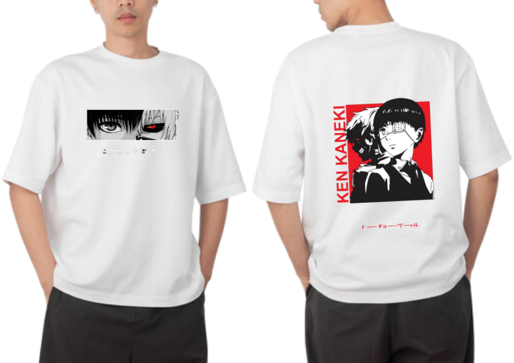 Tokyo ghoul t- shirt One Size White Back 18