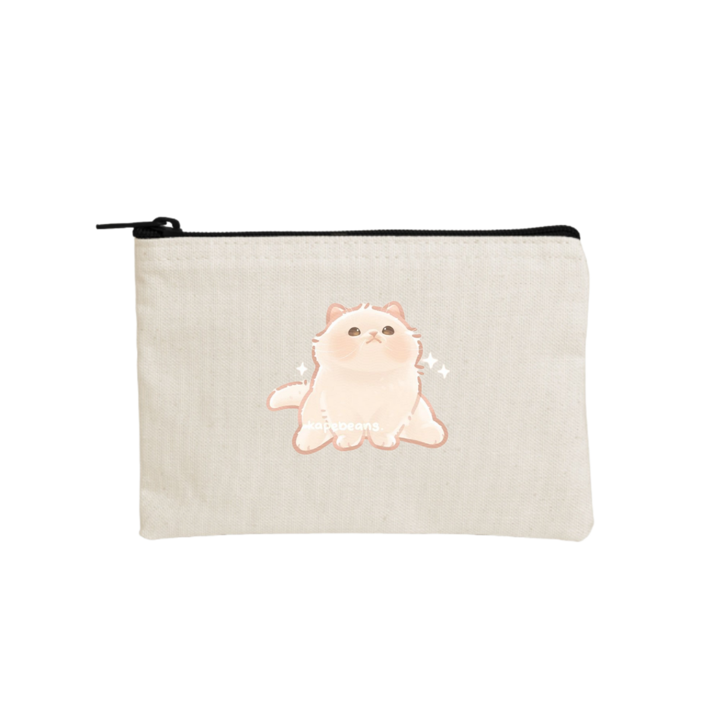 cat wallet pencil case Beige 18