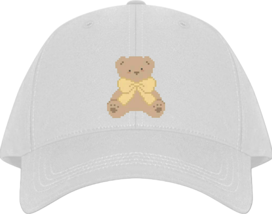 bear Baseball cap White 18