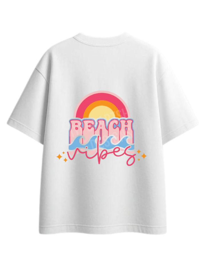Summer Vibes t- shirt White Back 18