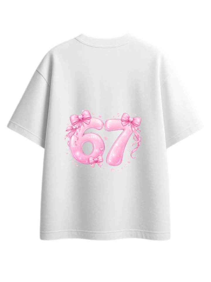 67 designs One Size t- shirt White Back 18