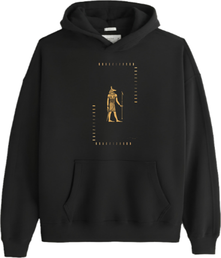 Egypt Over Size hoodie Black 18