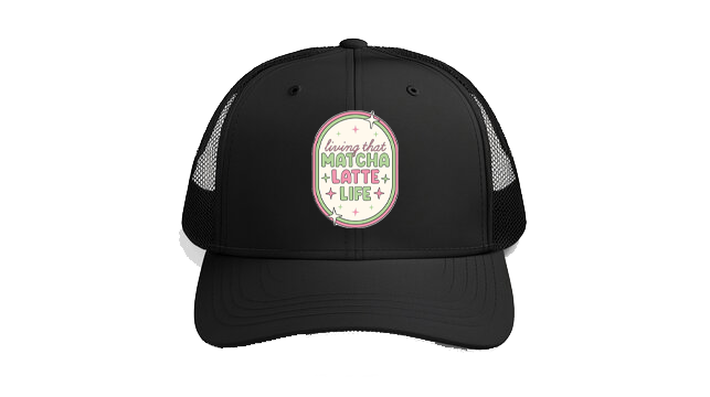 Baseball cap Black living that MATCHA LATTE LIFE 236
