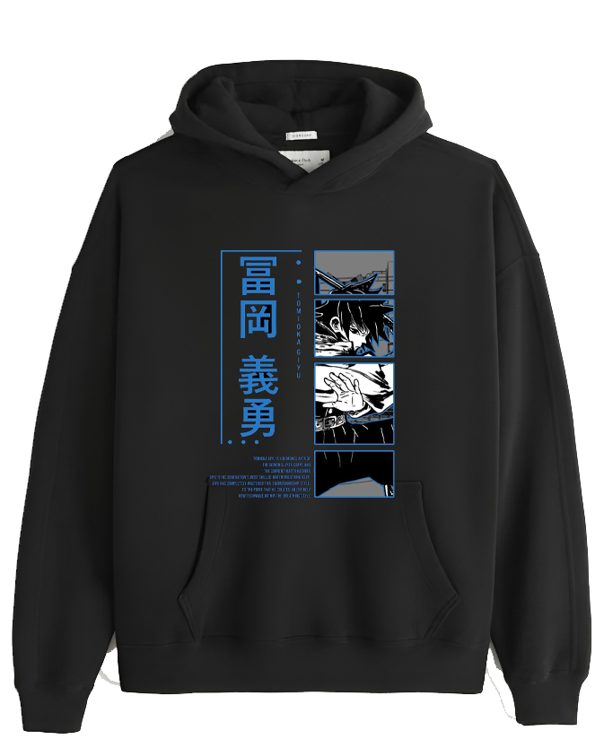 Anime Demon slayer nezuko tanjiro Oversize Hoodie Black 72