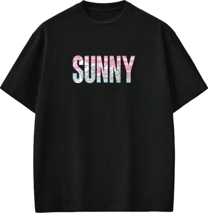 Summer Vibes t- shirt Black Back 16