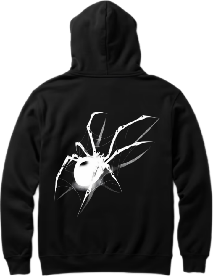Goth Oversize Hoodie Black Back 19