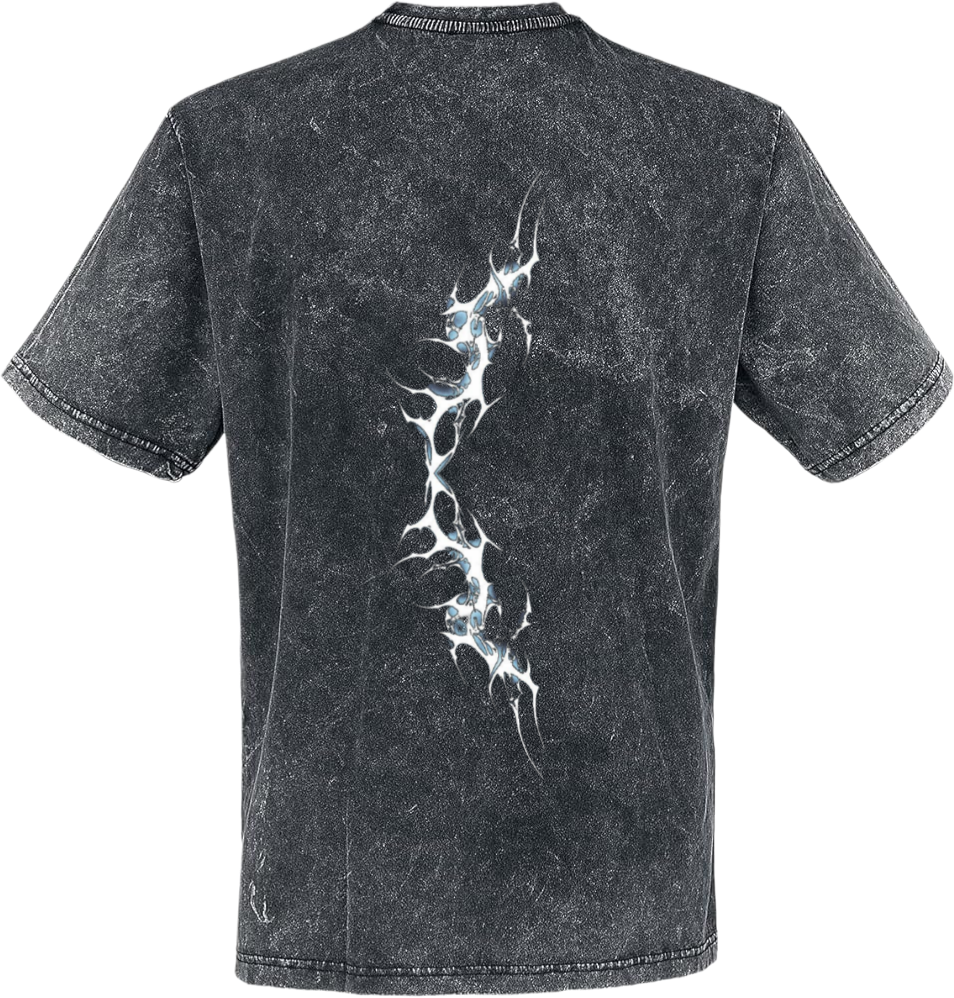 Goth t- shirt Washed Back 19