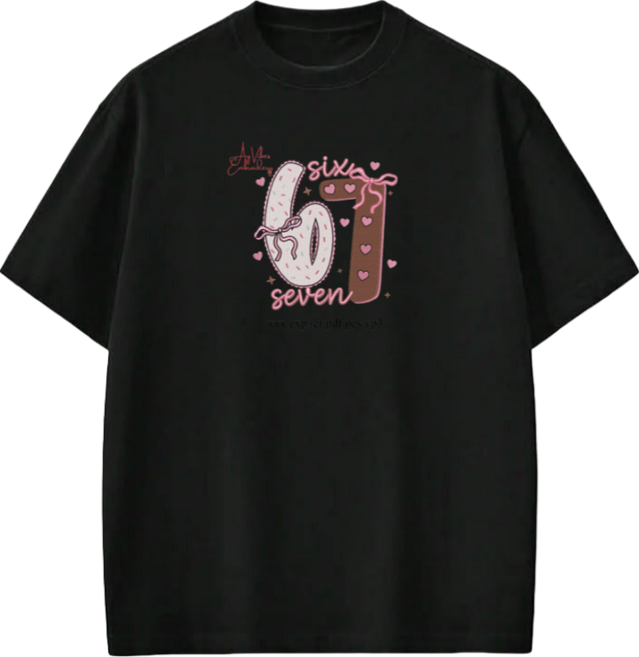 67 designs One Size t- shirt Black 19