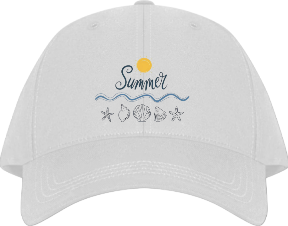 Summer Vibes Baseball cap White 19