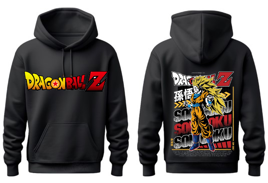 Dragon Ball One Size hoodie Black Back 19