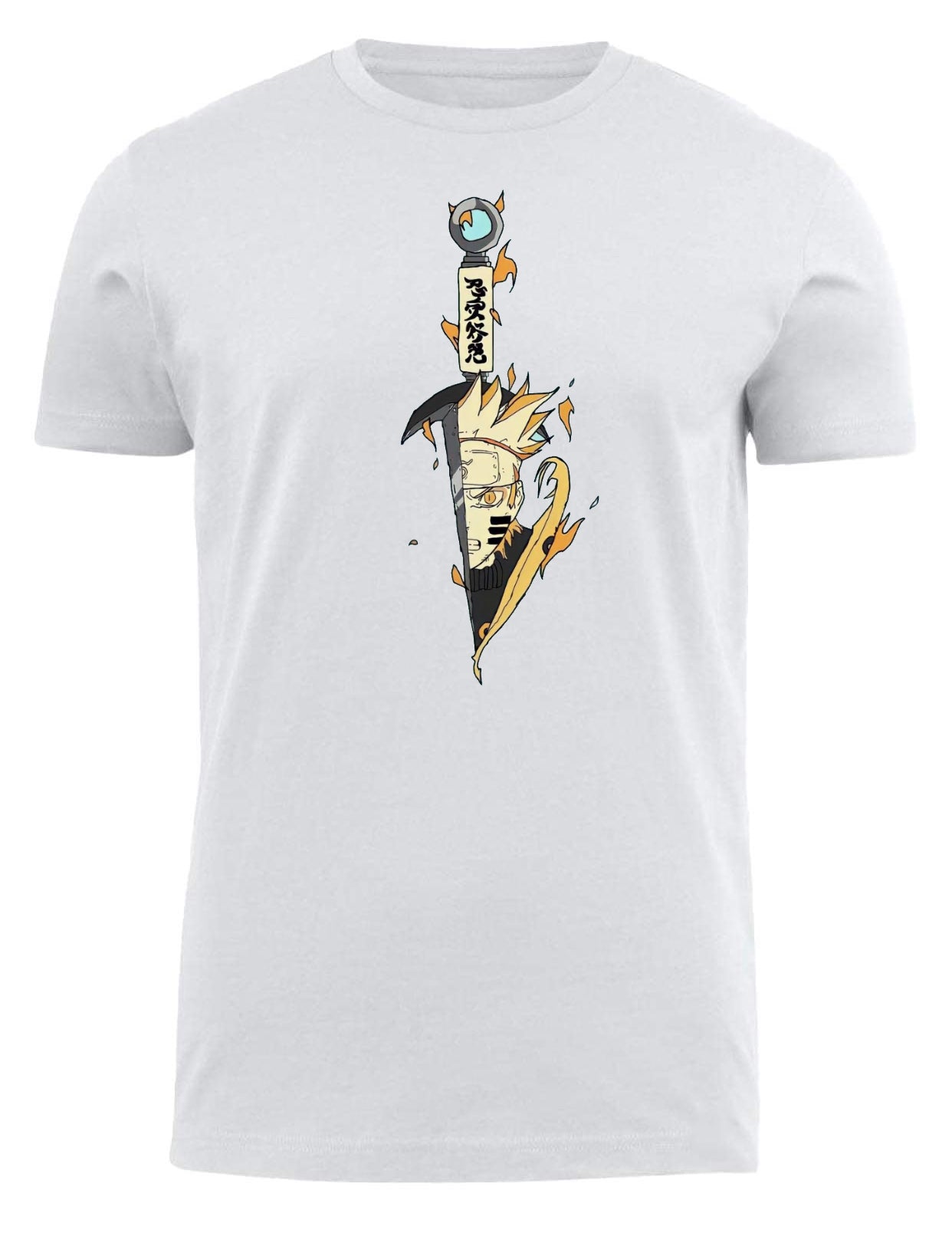 Naruto Shippuden t- shirt fat White 19