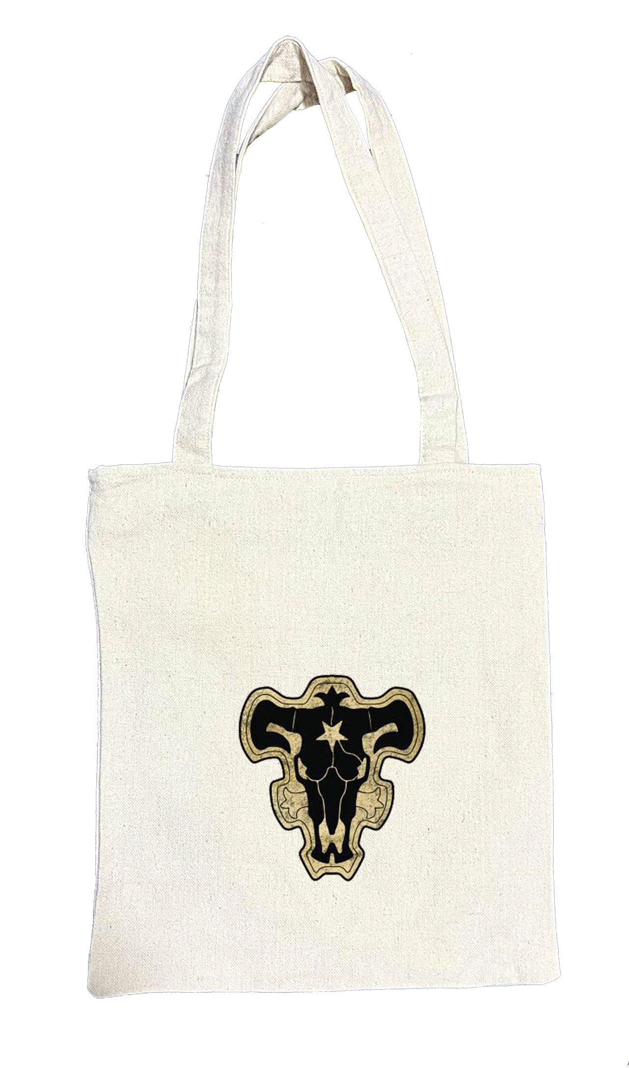 Black clover tote bag beige 9