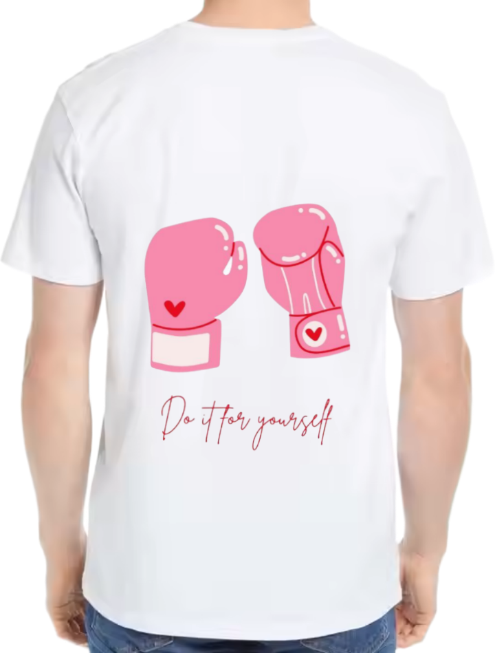 Dait for yourself t- shirt One Size White back 19
