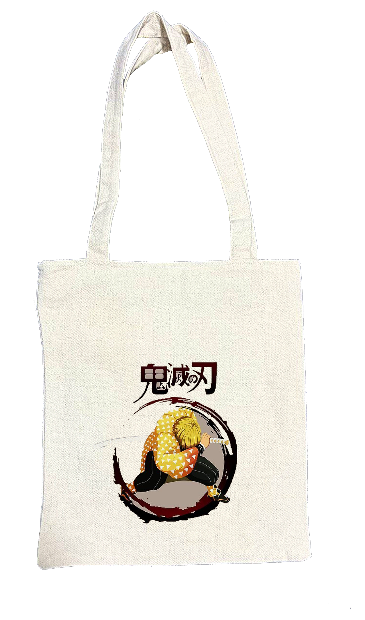 Anime Demon slayer nezuko tanjiro tote bag Beige 19