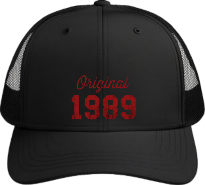 age Baseball cap Black 1989