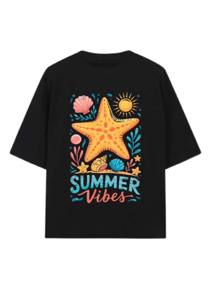 Summer Vibes t- shirt Black Back 19