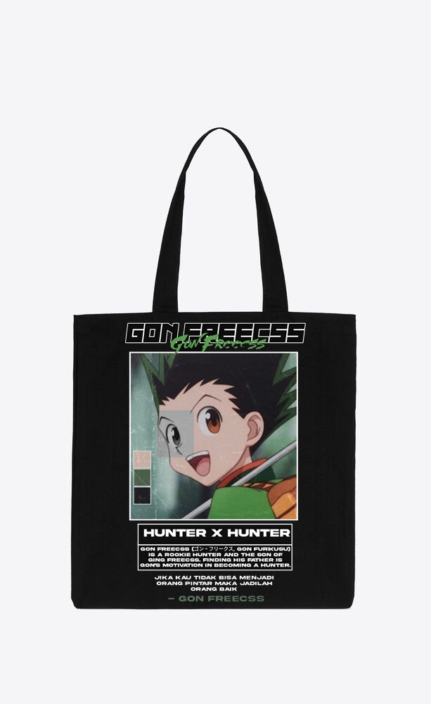 Hunter × Hunter tote bag Black 18
