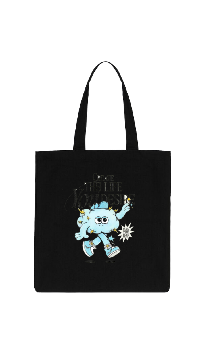 THE LIFE tote bag Black 19