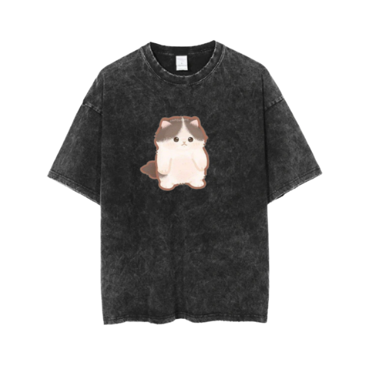 cat One Size t- shirt Washed 19