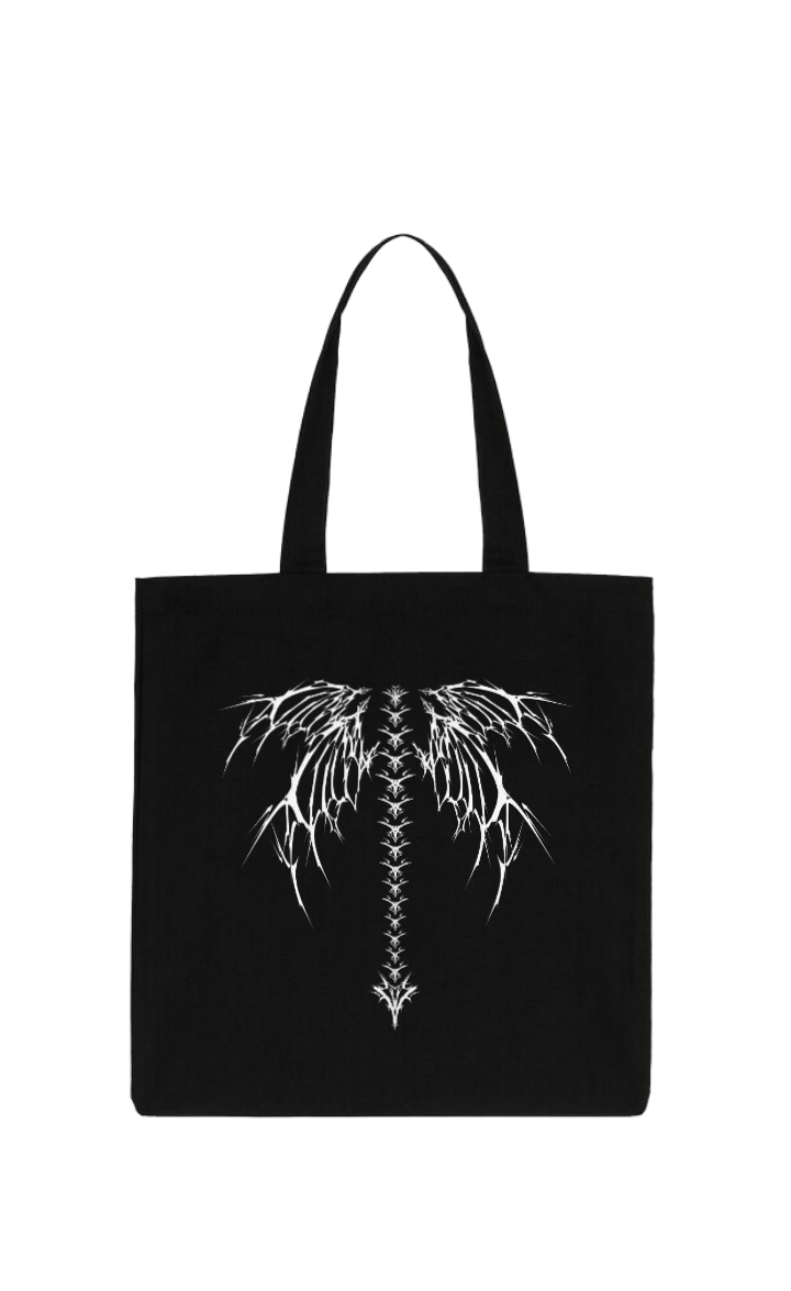 Goth tote bag Black 19