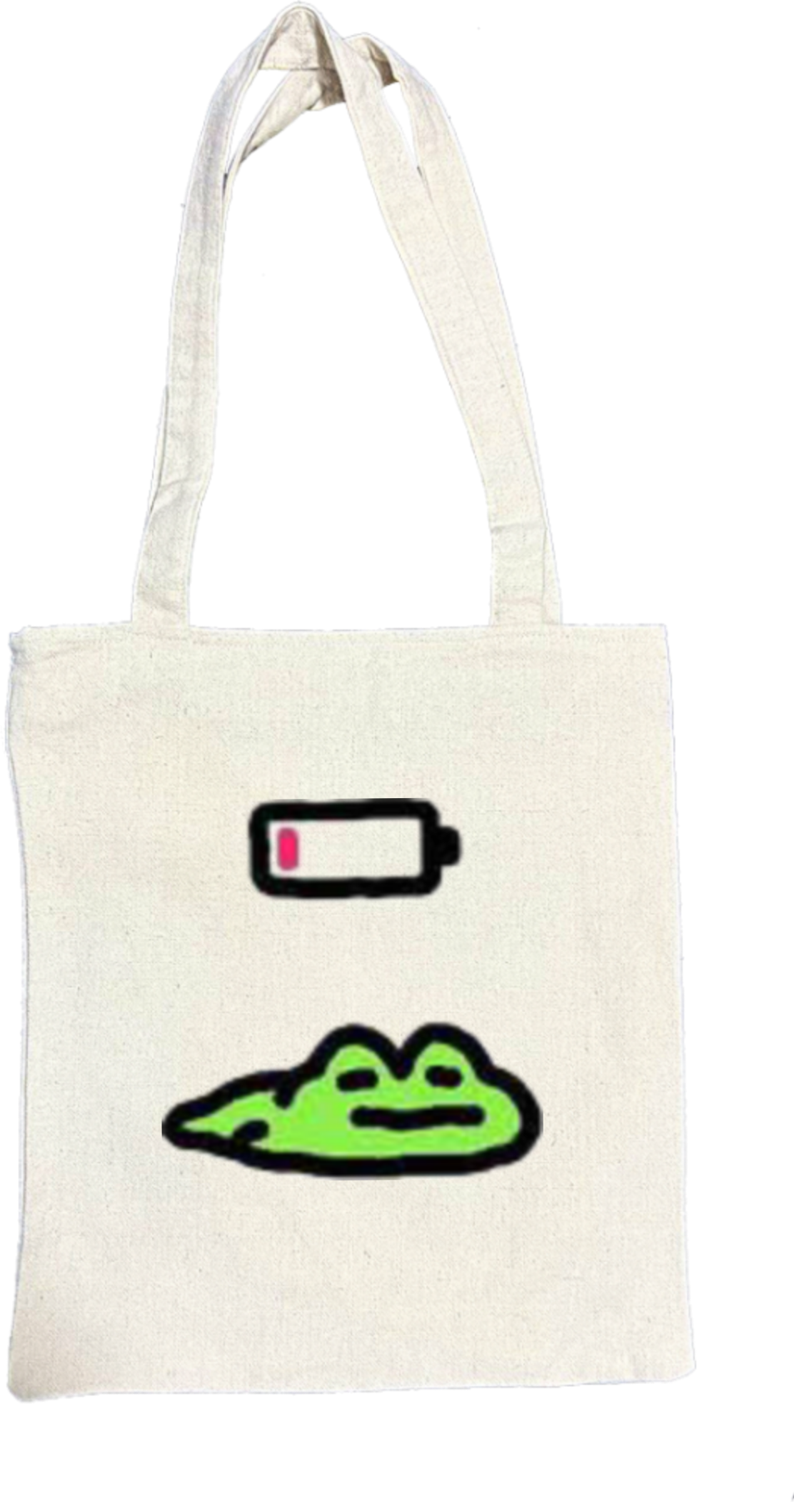 Frog tote bag beige 19