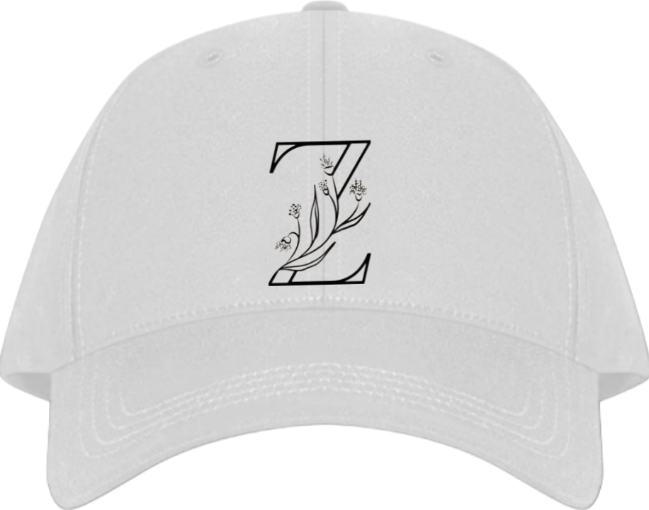 vector letter Baseball cap white Z 19