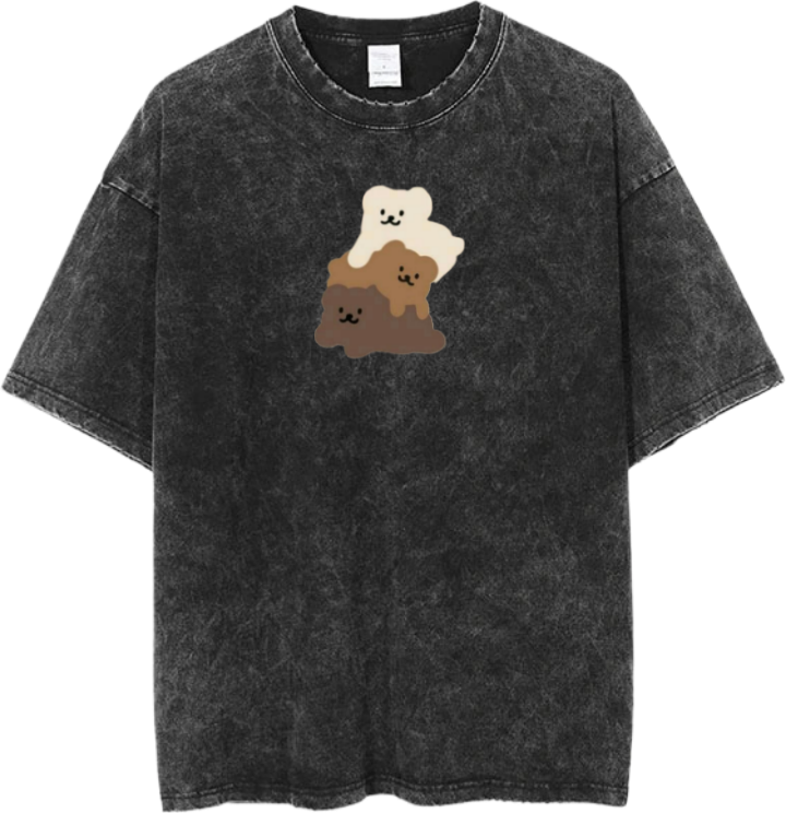 bear t- shirt Washed 19