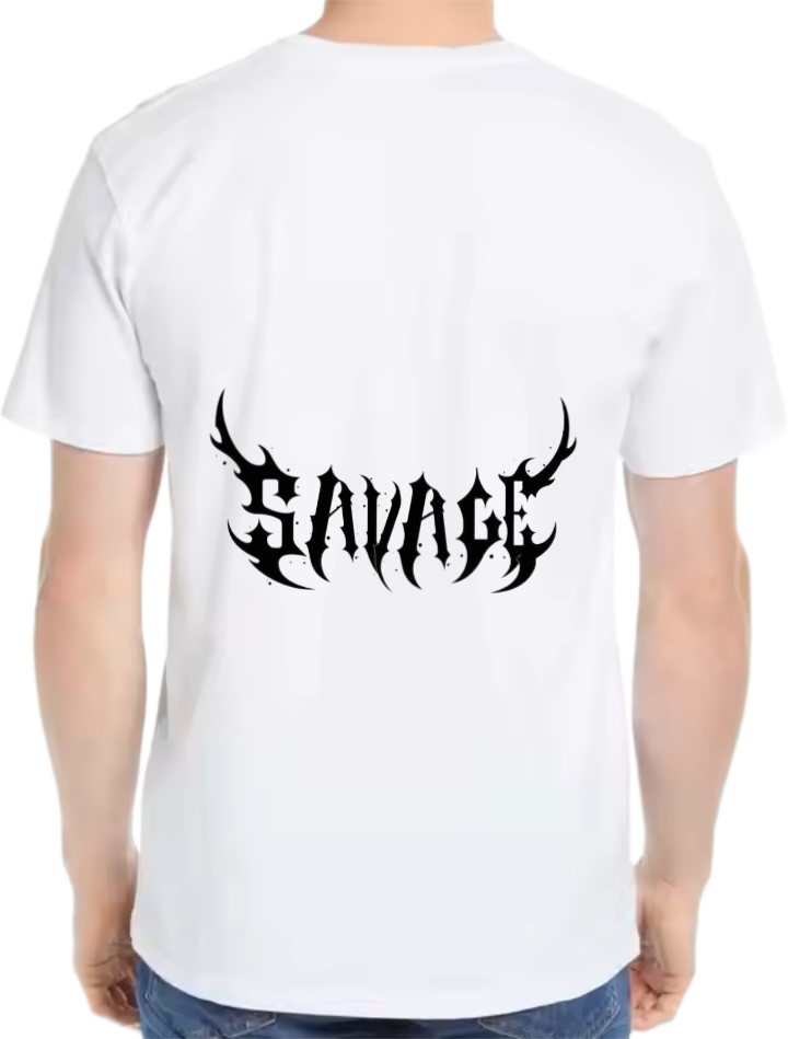 Goth Oversize t- shirt White Back 19