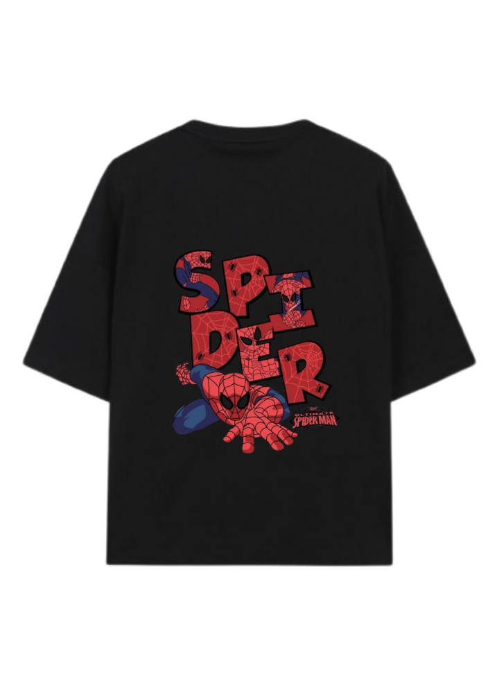 Spiderman t- shirt One Size Black Back 19