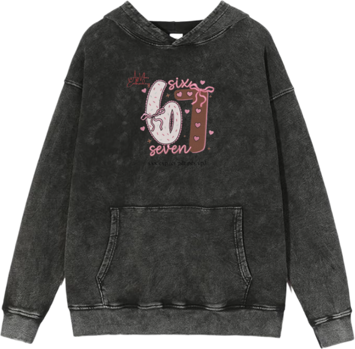 67 designs Oversize Hoodie Washed 19