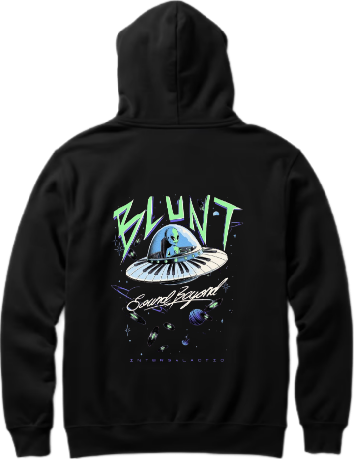 aliens Oversize Hoodie Back Black 15