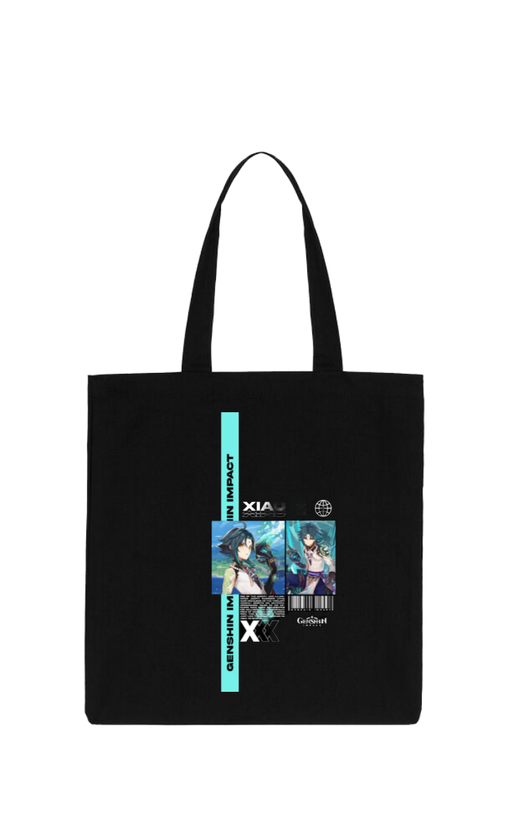 Genshin Impact Xiao tote bag Black 19