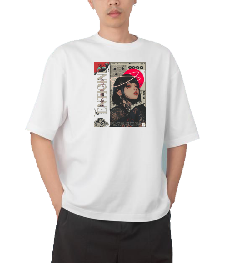 RANDOM ANIME GIRL t- shirt White 19