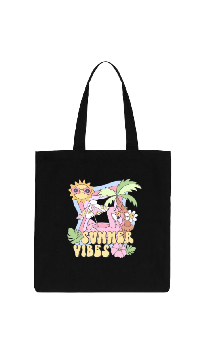 Summer Vibes tote bag Black 19