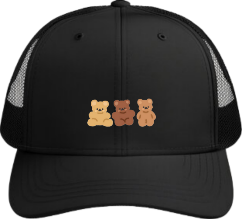 bear Baseball cap Black 19