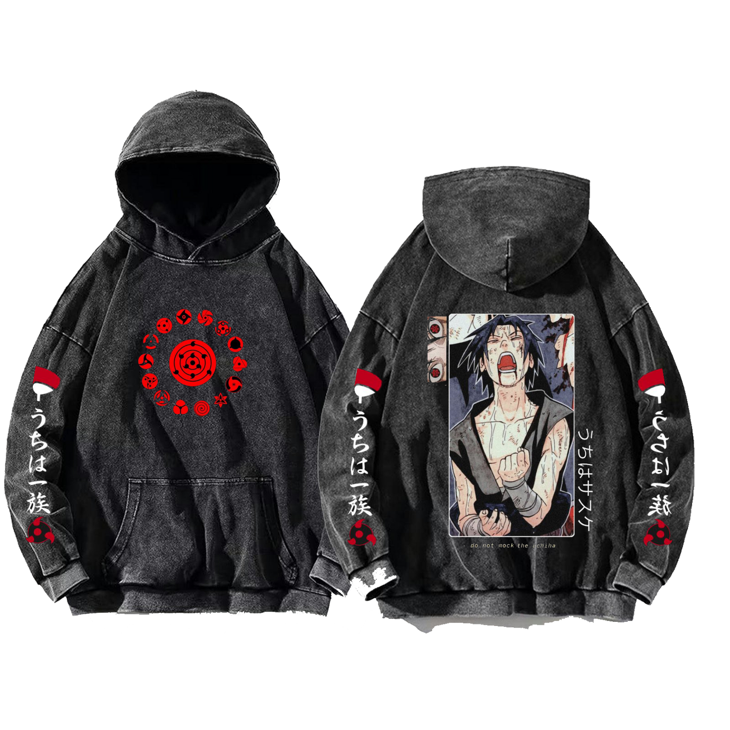 Naruto Shippuden One Size hoodie Washed Back 19