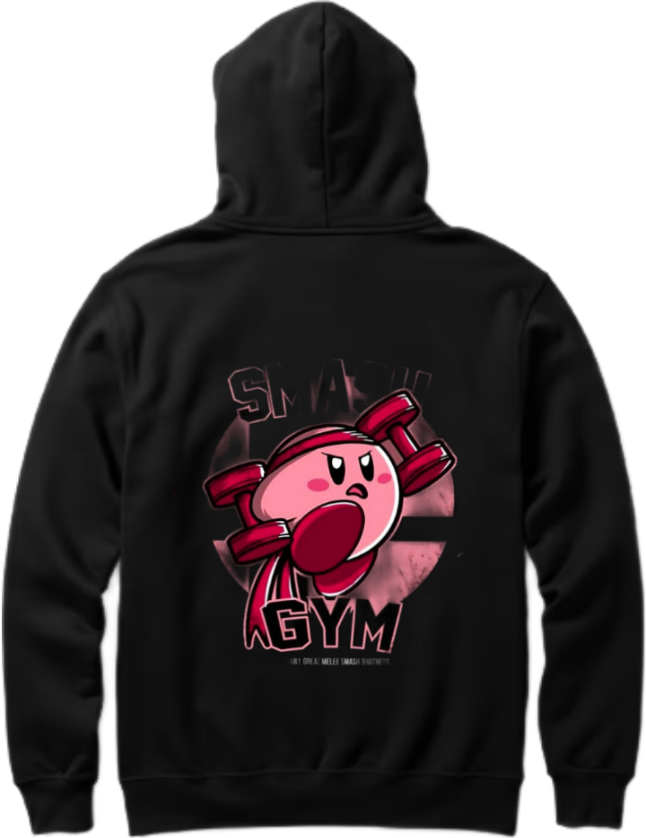 SMASH GYM One Size hoodie Black Back 17
