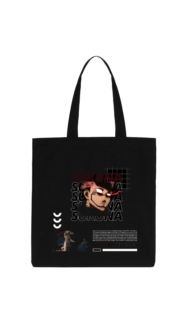 jujutsu kaisen GOJO tote bag Black 19