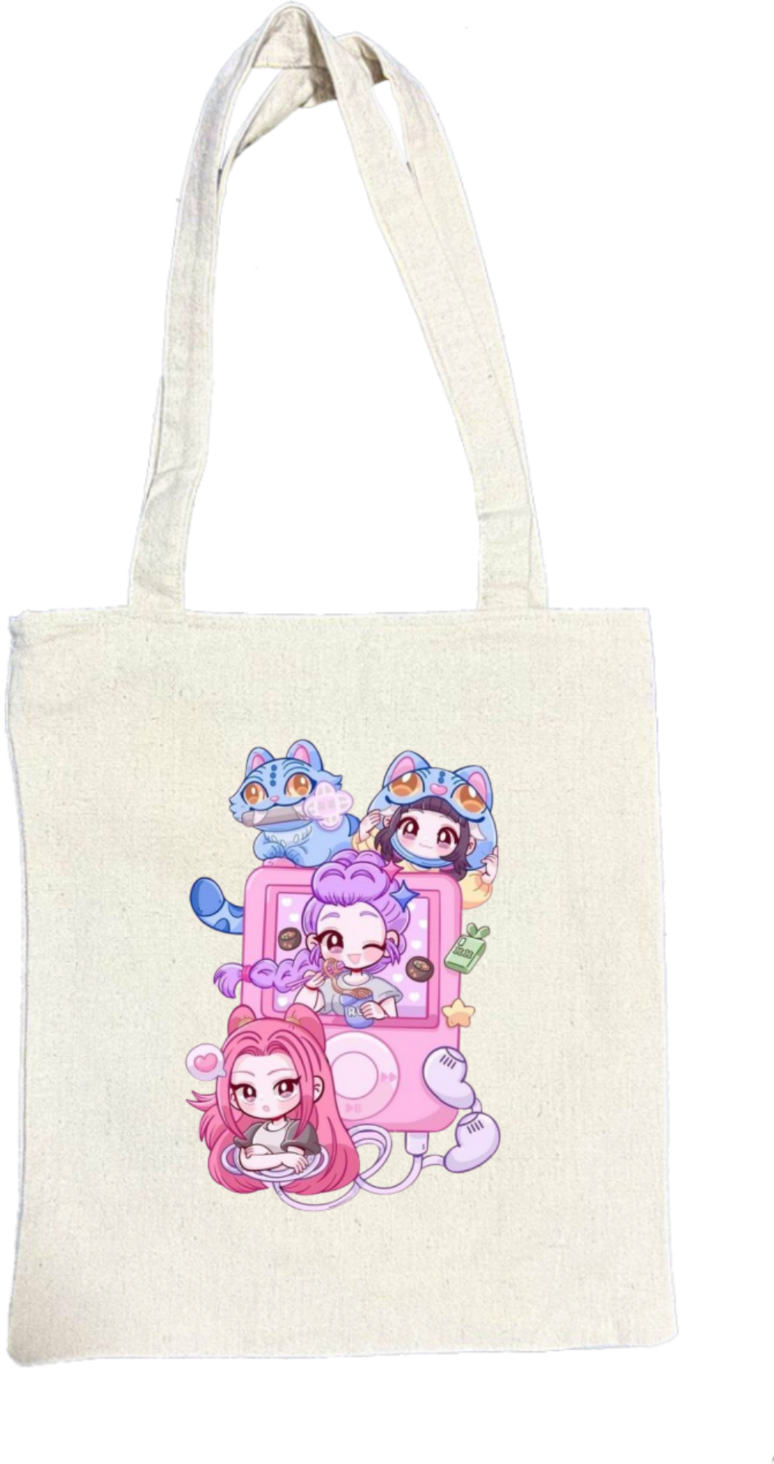 Hunterix kpop tote bag Beige 19