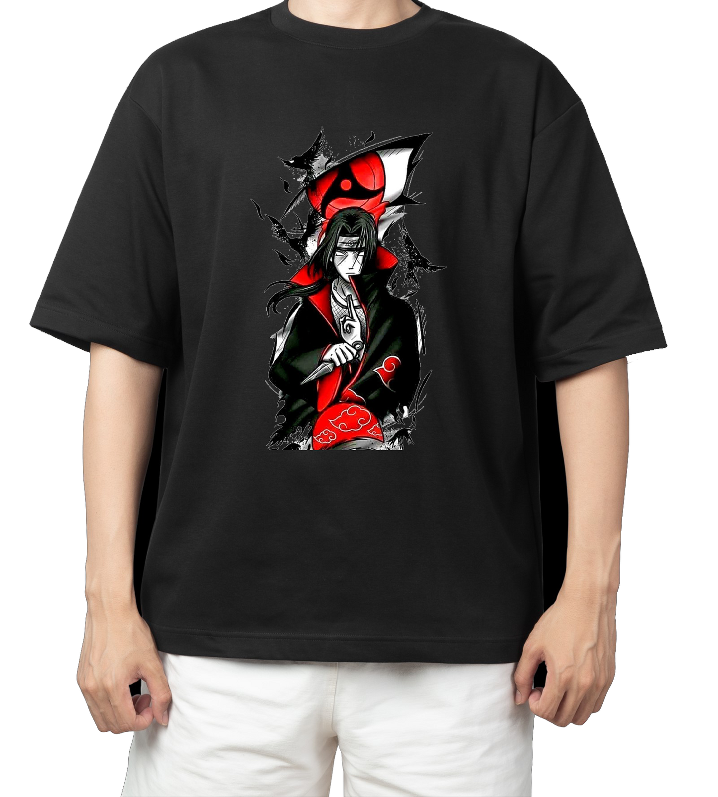 Naruto Shippuden t- shirt One Size Black 19