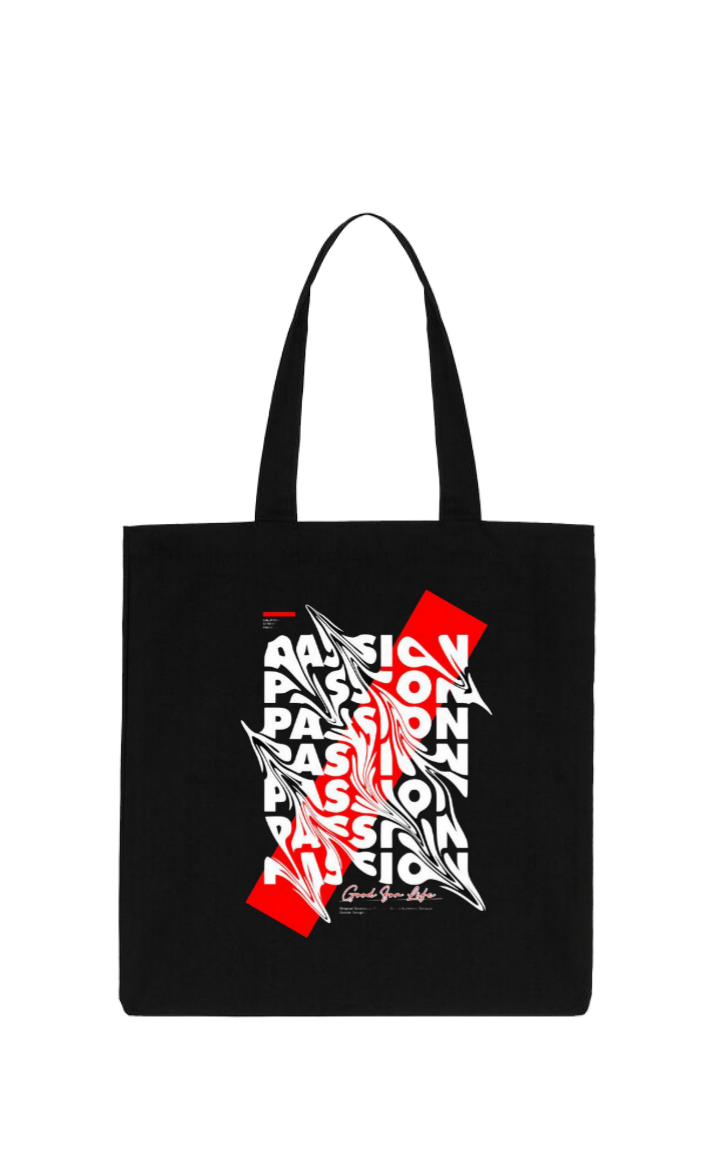 PASSION tote bag Black 18