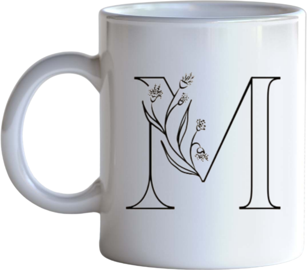 vector letter Mug M 1