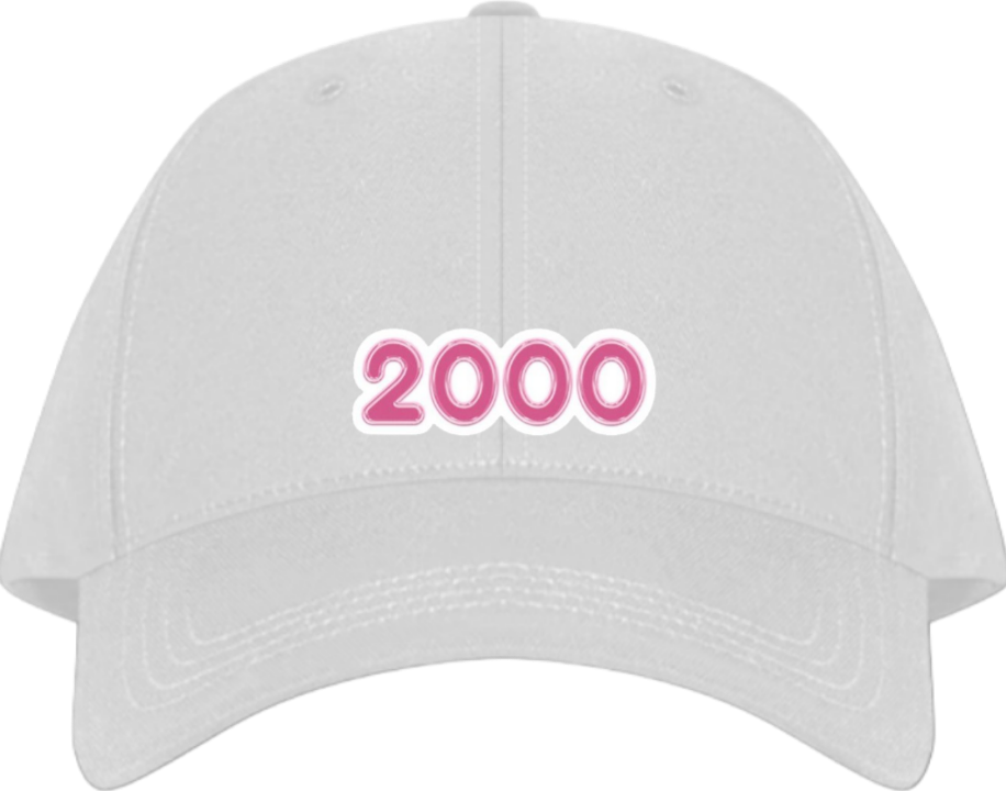 age Baseball cap White 2000