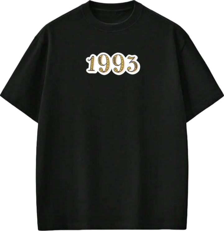 age t- shirt Black 1993